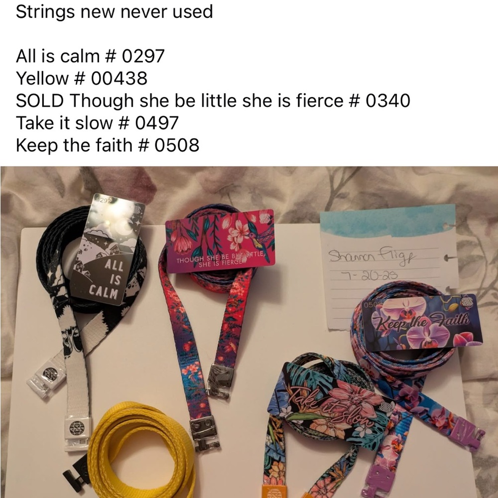 Colorful Women's Lanyard Set